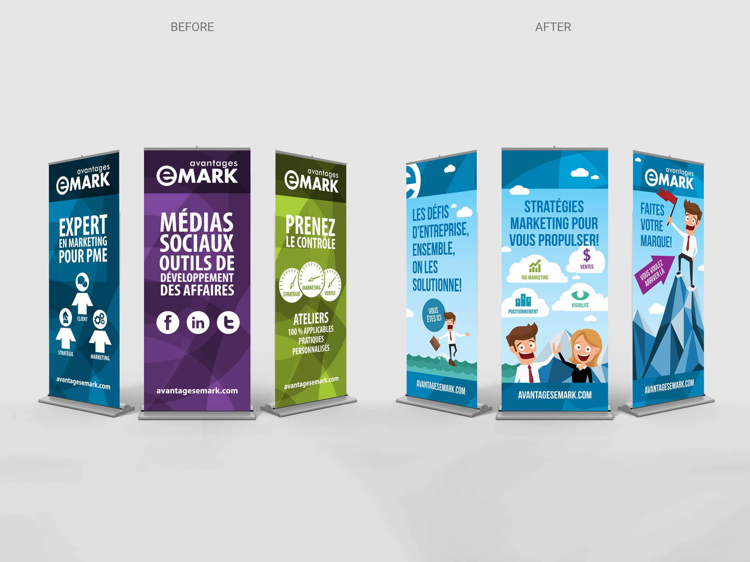 eMARK – Banners – Before & After