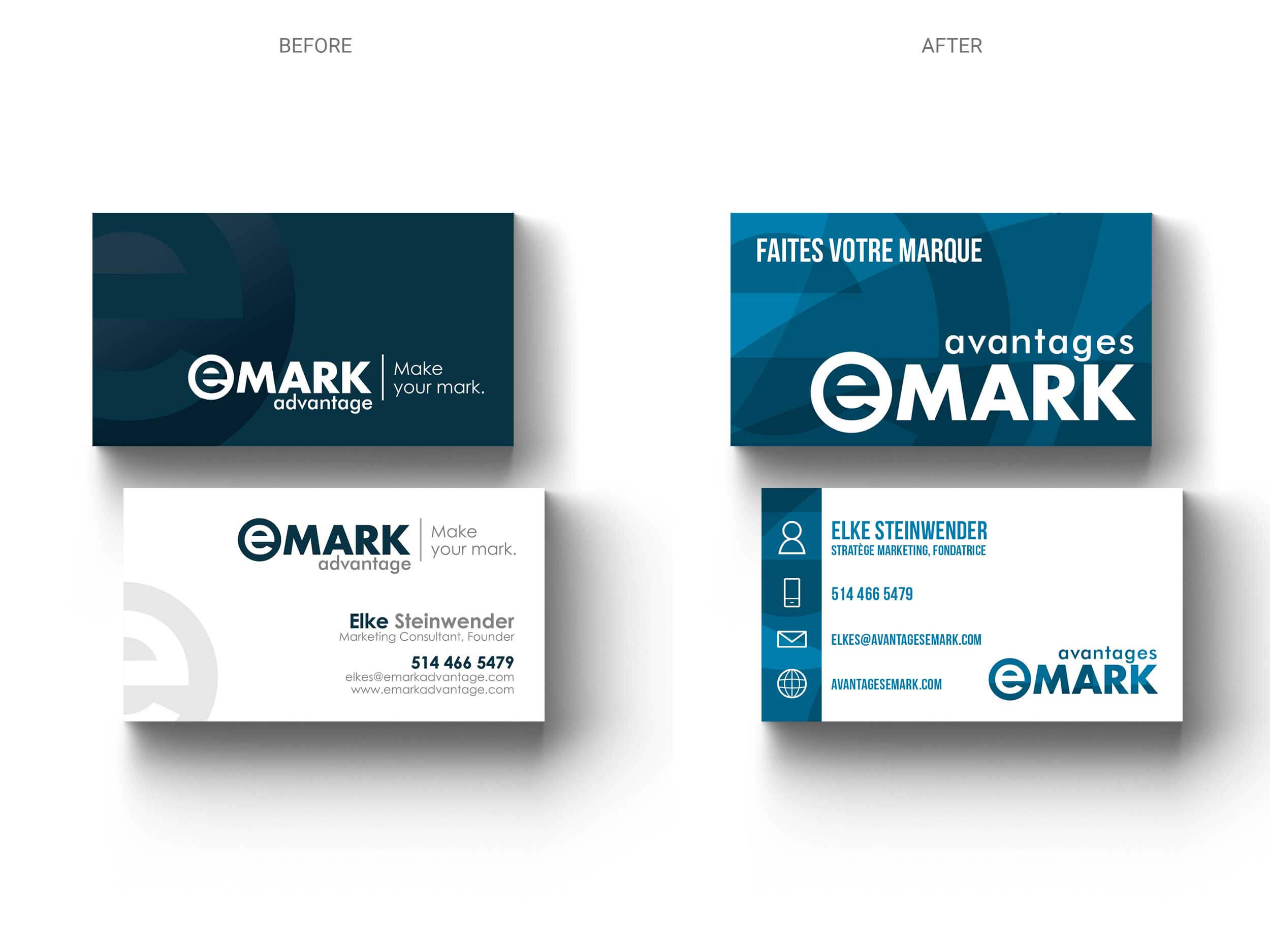 eMARK – Business Card – Before & After