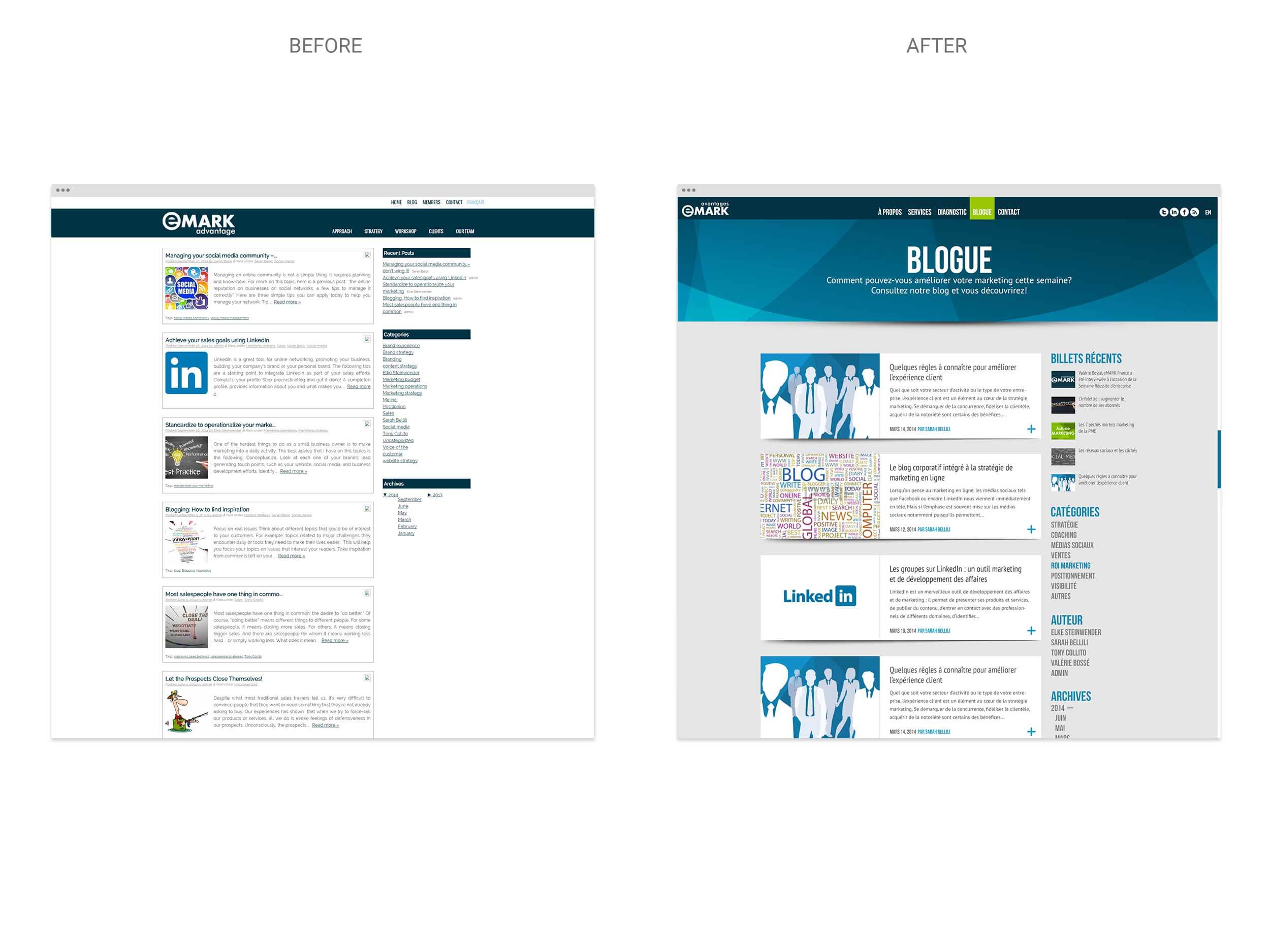 eMARK – Website 05 – Before & After