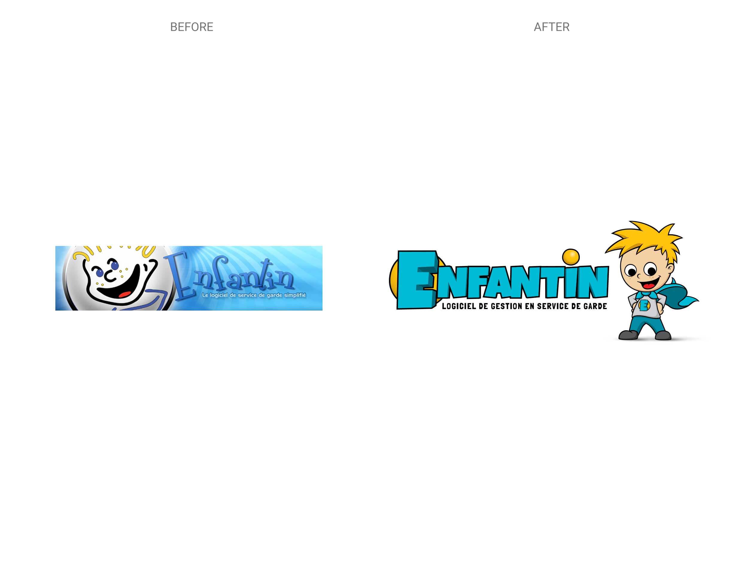 Enfantin – Logo – Before & After