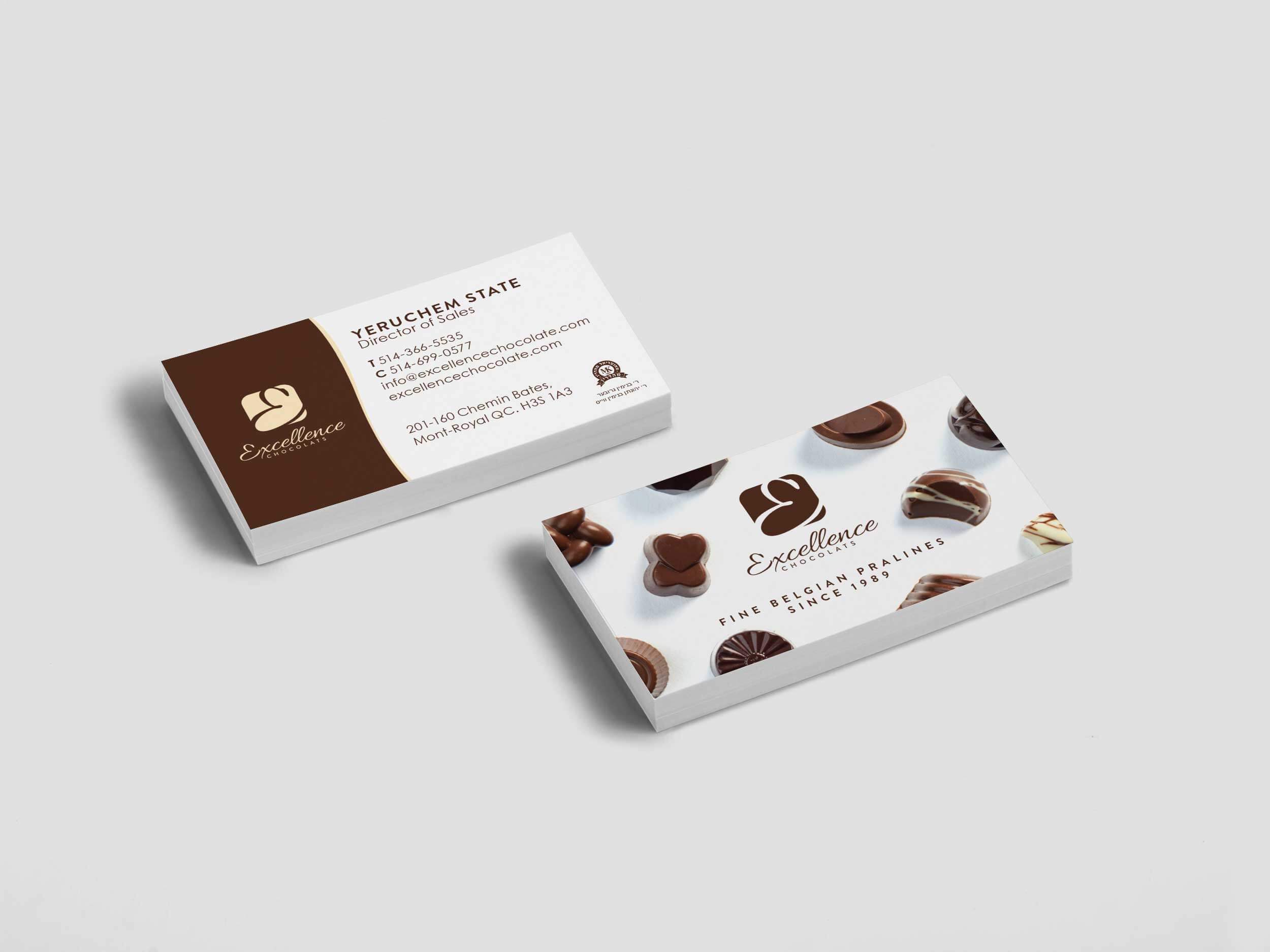 Excellence Chocolate – Business Card
