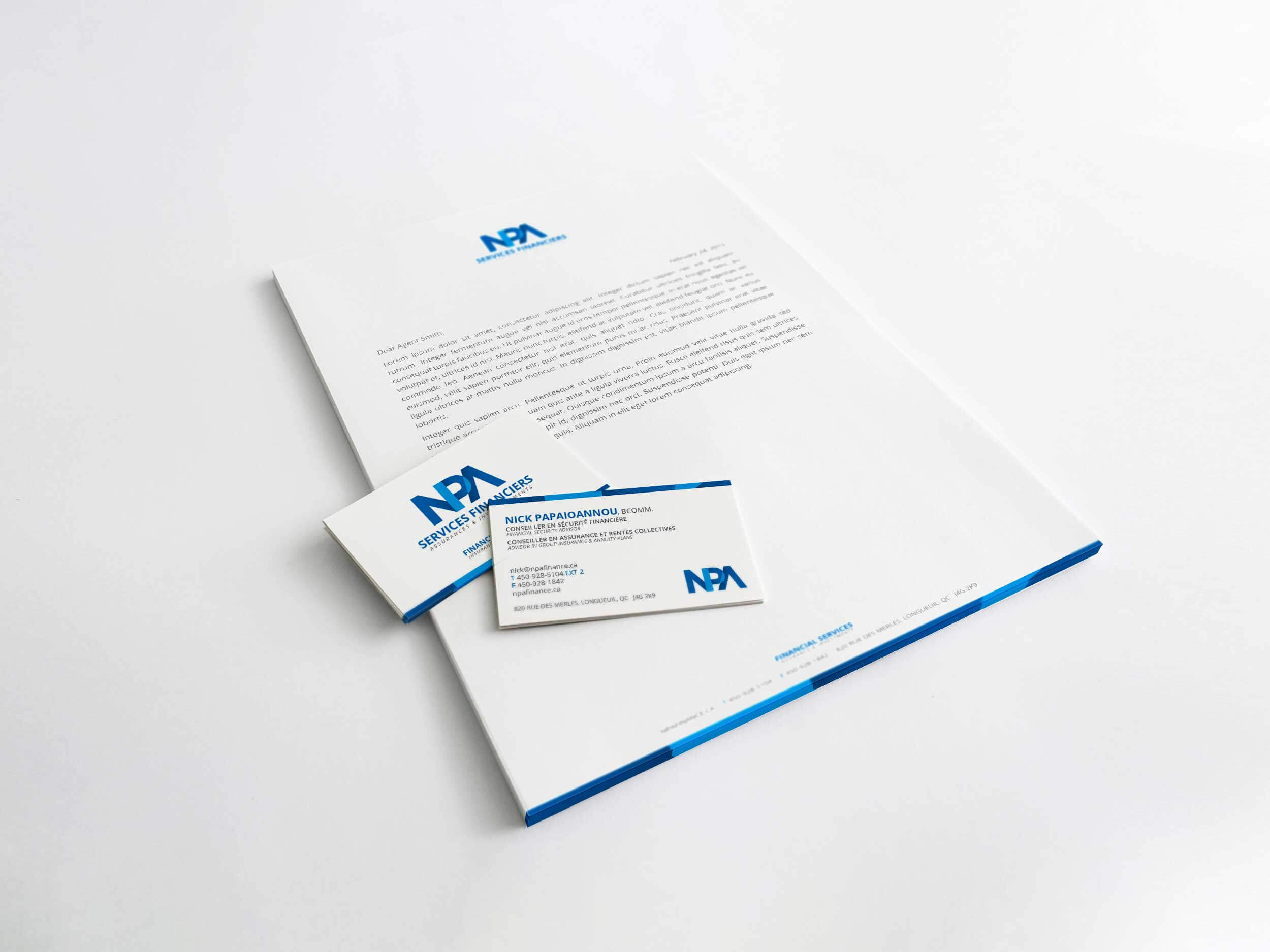 NPA – Letterhead – Business Card