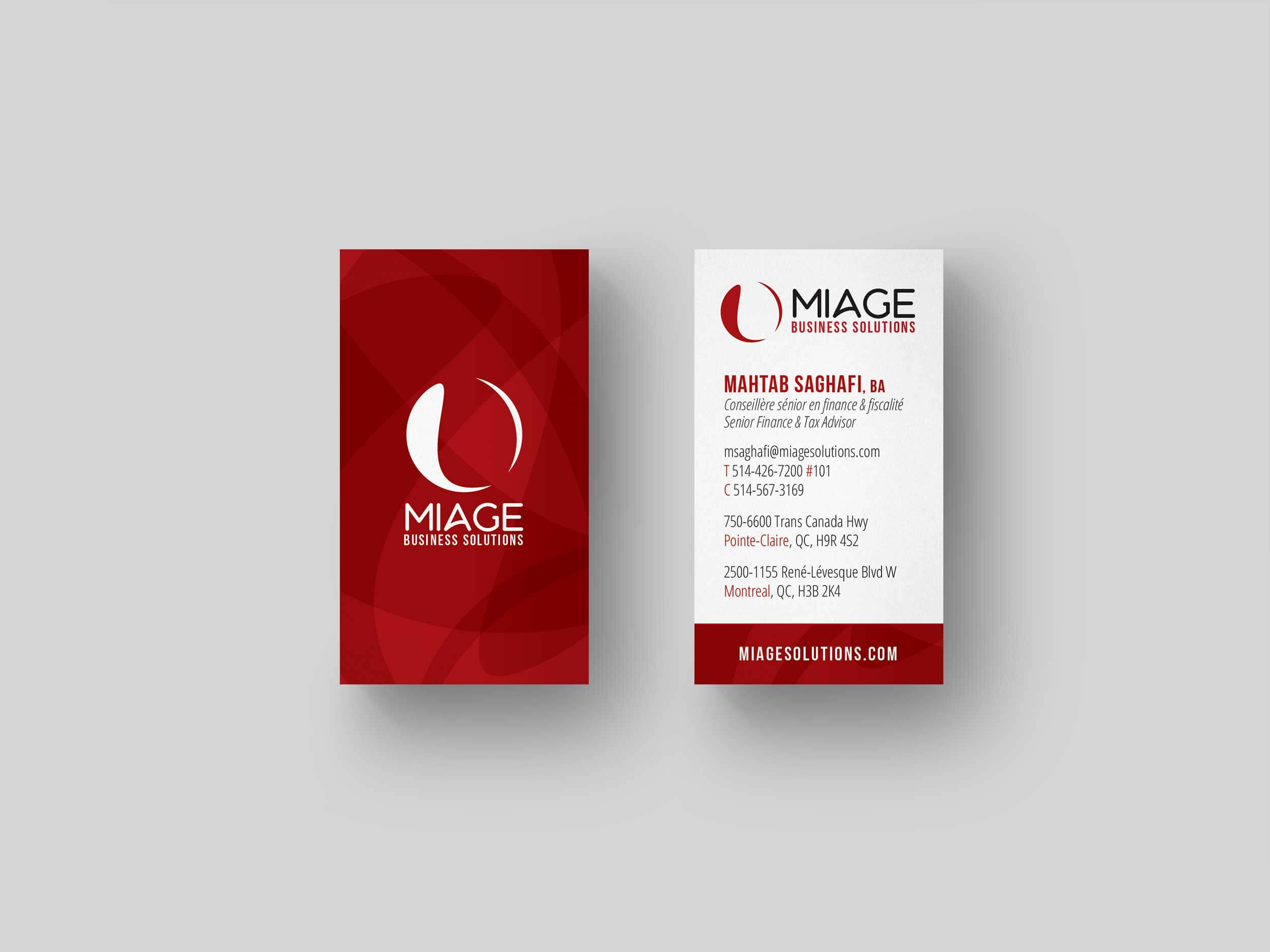 Miage – Business Card