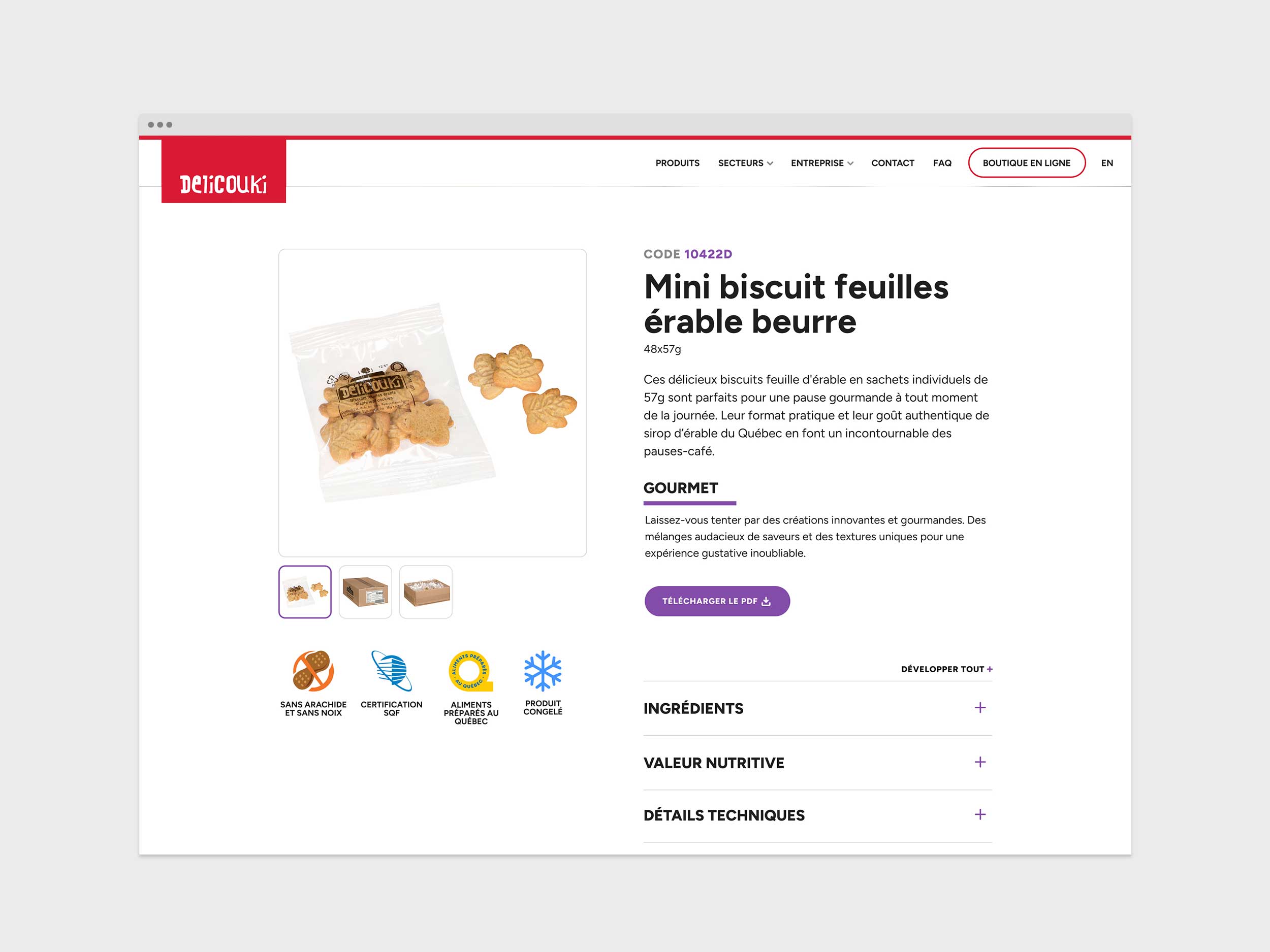 Delicouki – Website – Product 01